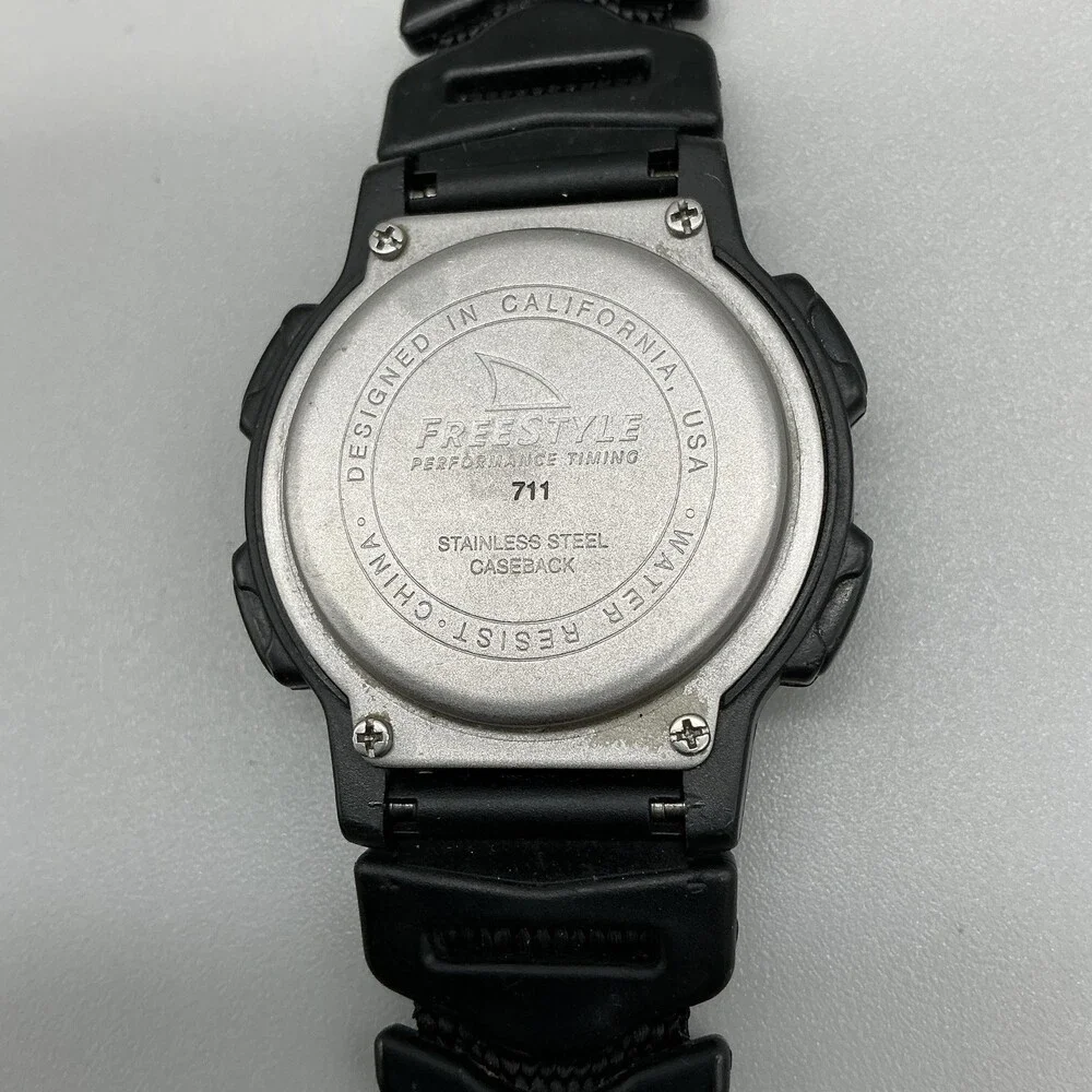 Vintage Freestyle Predator 711 Night Vision Mens Watch 39mm Digital New Battery